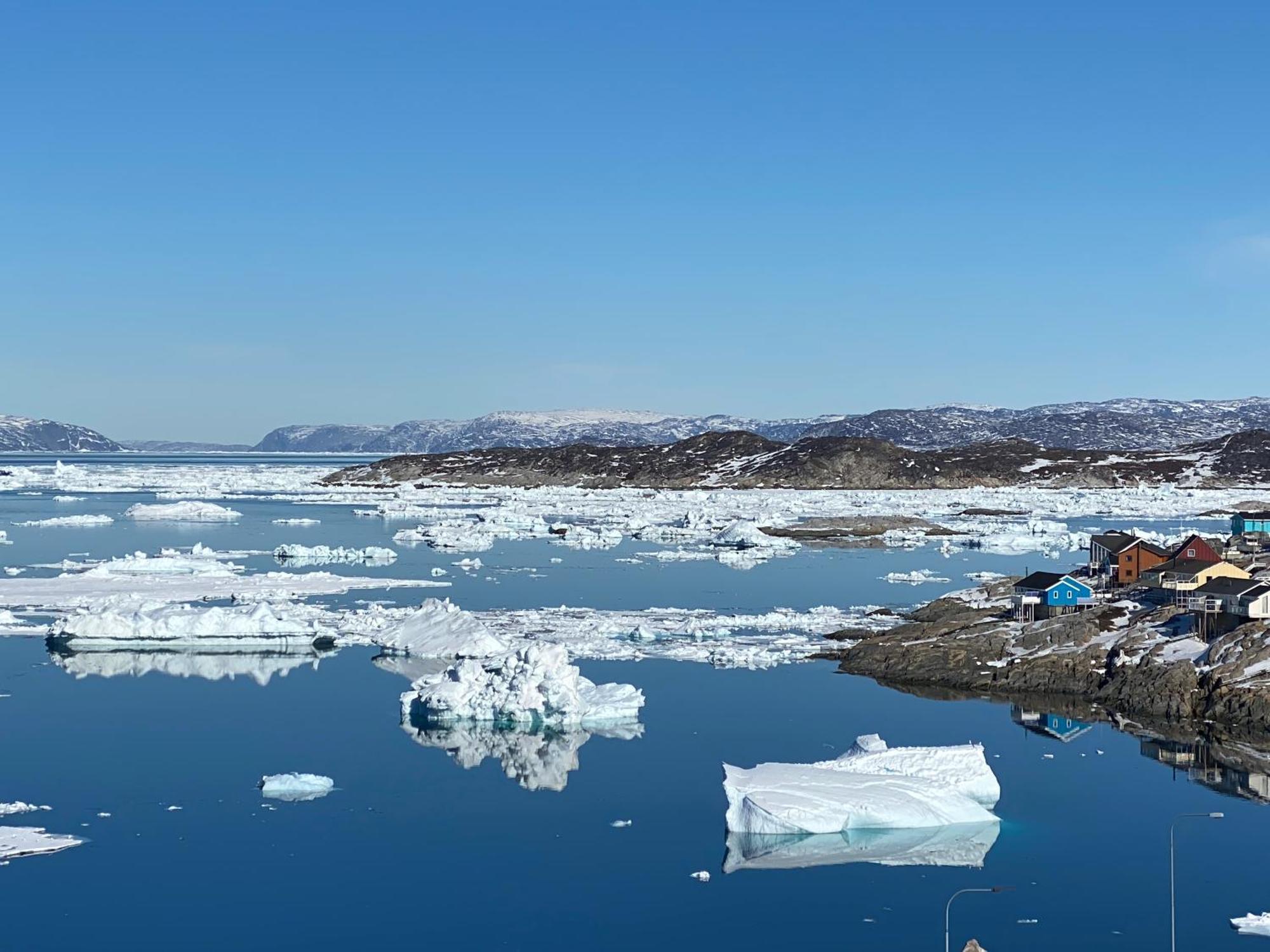 Villa Det Gronne Hus Med Isbjergsudsigt Ilulissat Exterior foto